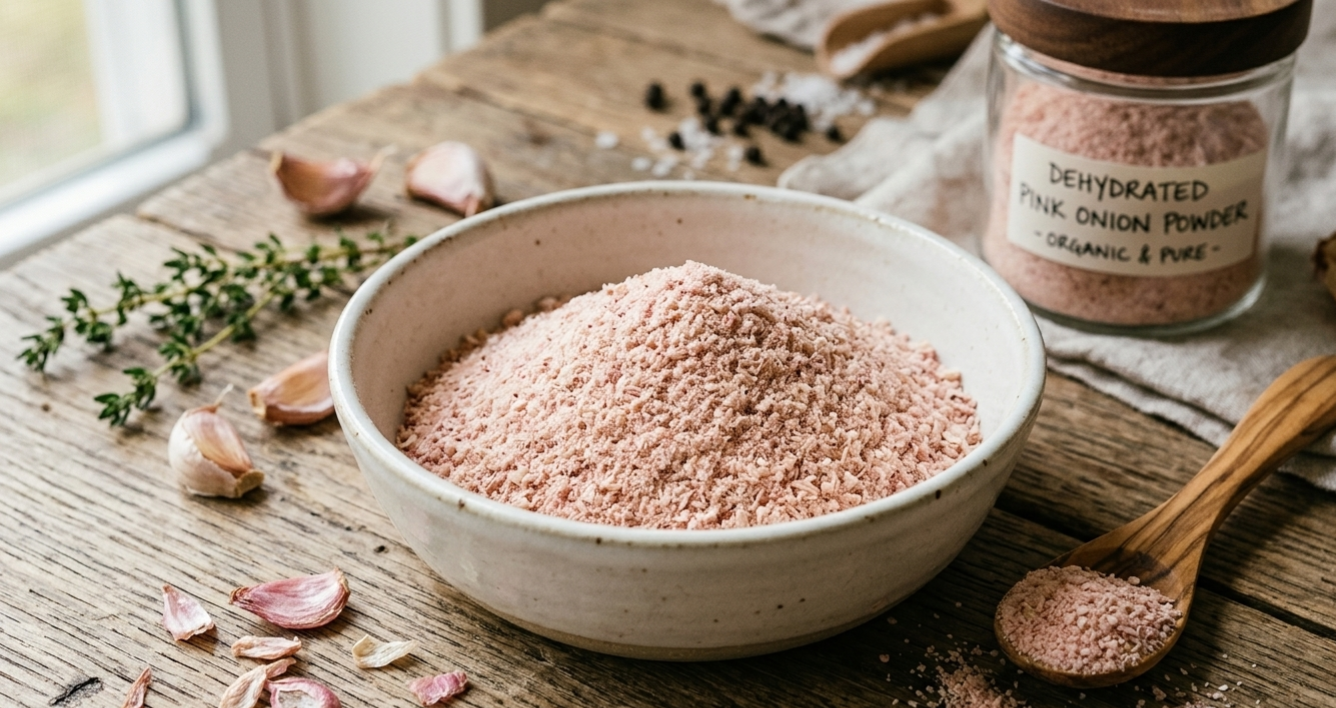 AVG Traders dehydrated onion powder — finely milled food-grade powder and granules